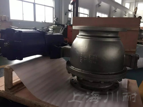 大口徑氣動硬密封固定球閥